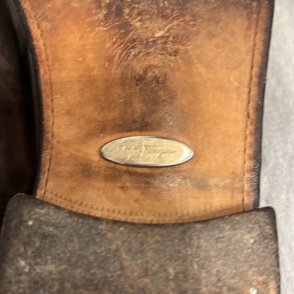 Salvatore Ferragamo Tramezza Brown Suede Cap Toe Derby Shoes - Picture 6 of 10